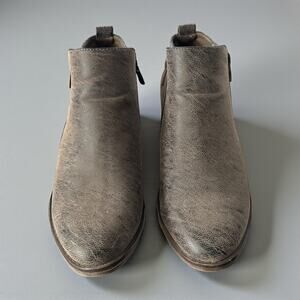 Women Booties Dark Brown Size 9M